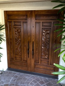 Custom wood painted doors